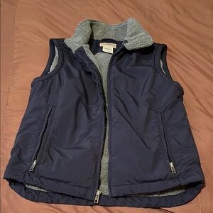 L.L. Bean Blue & Gray Quilted Vest